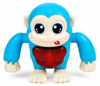Imagen del producto de Monito bailarín interactivo con luces y sonido – color turquesa. Reacciona a la voz, al tacto y a los aplausos