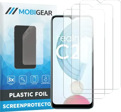 Produktbild von Mobigear  Realme C21 Displayschutz Schutzfolie - Hüllenfreundlich (3er Pack)