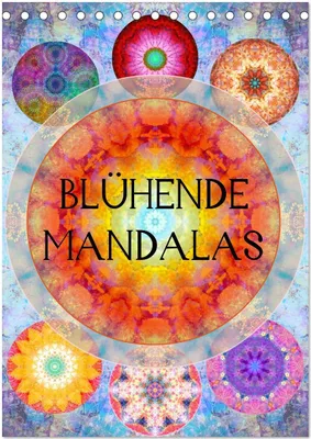 Produktbild von Blühende Mandalas (Tischkalender 2026 DIN A5 hoch), CALVENDO Monatskalender