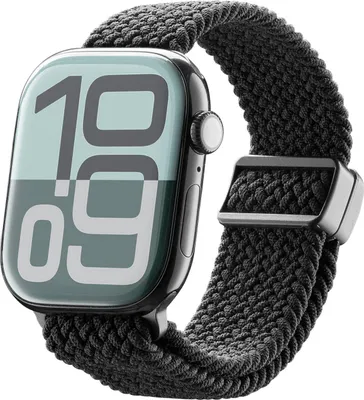 Produktbild von Cellularline Soft Band - Apple Watch 38/40/41/42 (Series 10/11) mm, Band, Smartwatch, Schwarz, Apple, Watch 38/40/41/42 (SER.10) mm, Synthetisch