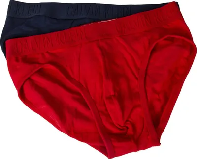Obrázek produktu pro Slip uomo CK CALVIN KLEIN 2 slip cotone elastico a vista mutande limited edition articolo NP2048O HIP BRIEF 2PK, UN9 New navy / Red gala, velikost S / IN 28-30 / cm.71-76, Cotone 95%,Elastan 5%