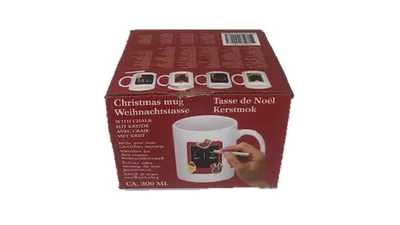 Produktbild von Weihnachts-Tasse mit verschiedenen Motiven, zum individuellen Beschriften, ca. 300ml