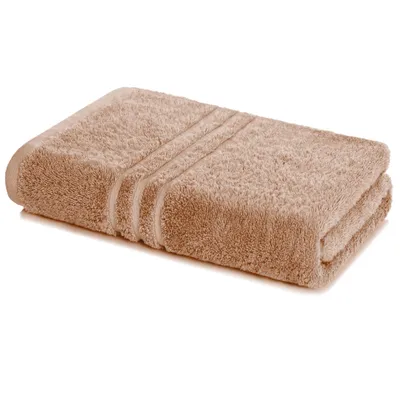 Produktbild von Lavea® Saunatuch 80x200 cm, 100% Baumwolle – Großes Saunatuch für Damen & Herren, saugstarkes Frottiertuch, weich - Cappuccino