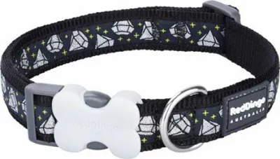 Image de Collier RD 12 mm x 20-32 cm - Noir diamant