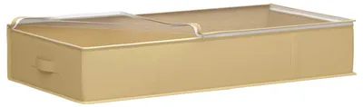 Produktbild von Aufbewahrungsbox mit transparentem Oberfenster Creme Vliesstoff