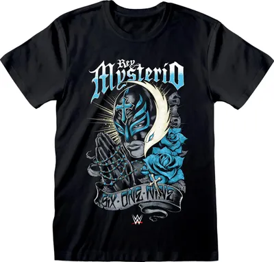 Image de WWE - T-shirt "Rey Mysterio" pour homme/femme unie HE3568 (XL) (Noir)