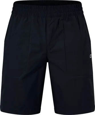 Schwarze kurze Hose "M Explorer Short" von Berghaus; geeignet für Herren; mit elastischem Bund und zwei Taschen.