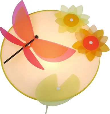 Produktbild von LED Kinderlampe Wandlampe Ø25cm LIBELLE Wandleuchte Kinderzimmer Leuchte Blumen