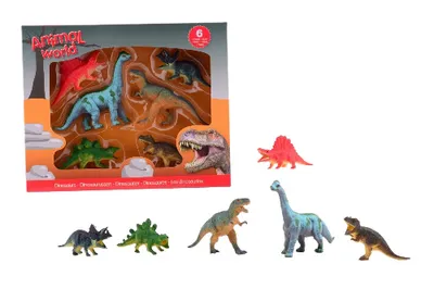 Produktbild von Johntoy Dinosaurier Geschenkbox, 6st.