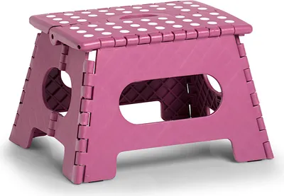 Produktbild von ZELLER Klapphocker 13033 aus Kunststoff, beere / Tritt / Klappstiege
