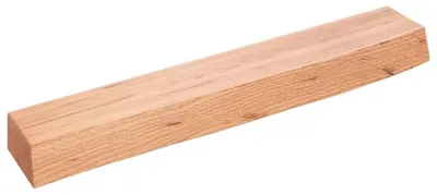 Produktbild von Massivholz-Wandregal aus Eiche, 60 x 10 x 6 cm, hellbraun