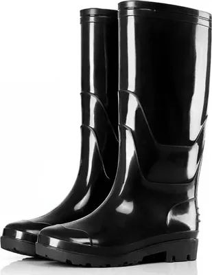 Productafbeelding van Regenlaarzen voor heren, waterdicht, antislip, slijtvast, ergonomisch ontwerp, beschermende werkkleding, hoge laarzen, maat 44 (28x38x10.5)