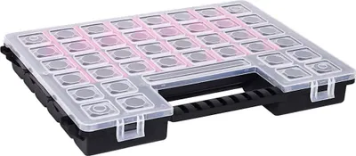 Produktbild von vidaXL Sortimentskästen 5 Stk. Verstellbare Trennwände 385x283x50 mm