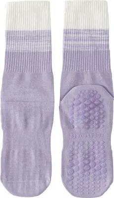 Produktbild von 1 Paar Yoga-Socken mit rutschfester Sohle, atmungsaktiv, feuchtigkeitsableitend, geeignet für Ballett, Tanz, Fitness, Pilates, Sport, Gymnastik und Gymnastik, mittellange Baumwollsocken
