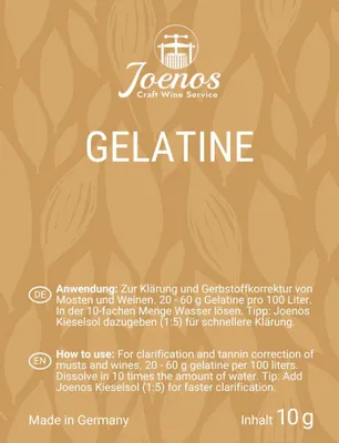 Immagine prodotto di Gelatina 10 g per la chiarificazione del vino e del mosto 10 g