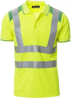 Produktbild von Poloshirt Zweifarbig "GUARD+" - Payper Fluogelb/Geleegrün XXL