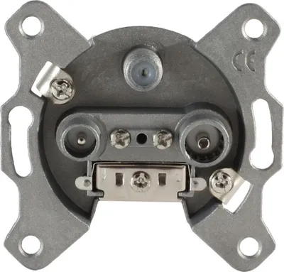 Produktbild von S/CONN maximum connectivity Antennensteckdose, BK+SAT, Durchgangsdose (15-95002)