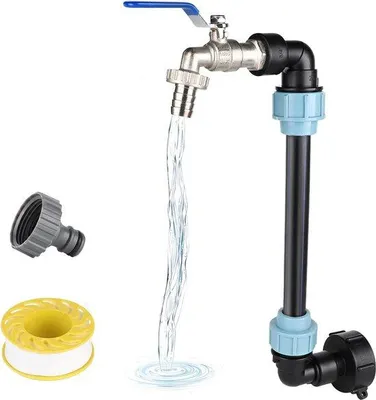 Image de Accessoires IBC : adaptateur S60 x 6 pour réservoir IBC avec raccord de tuyau de 3/4 pouce