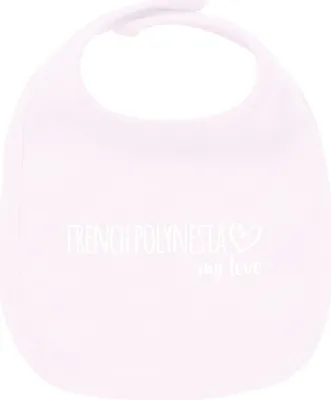 Produktbild von Huuraa Unisex Babylatz French Polynesia my love Geschenk Babypink  Baumwolle French Polynesia Mitbringsel