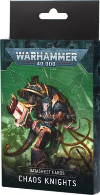 Produktbild von Warhammer 40.000 Chaos Knights Datasheet Cards