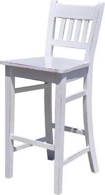 Immagine prodotto di Casa Padrino Sedia da bar in legno massiccio - Sgabello da bar in stile country Shabby Chic