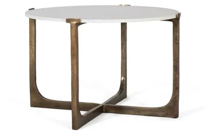 Produktbild von Couchtisch aus Walnuss-Marmor, 46 cm x 71 cm x 71 cm Giner y Colomer
