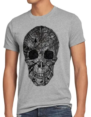 Produktbild von style3 Nature Skull T-Shirt Herren Totenkopf
