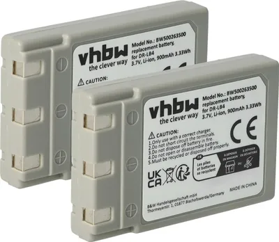 Produktbild von vhbw 2x Akku kompatibel mit Praktica Exakta DC4200 Kamera (750 mAh, 3,7 V, Li-Ion)