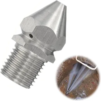 Produktbild von Düse zur Rohrreinigung, 1/4" Innengewinde, Edelstahl, für Hochdruckreiniger