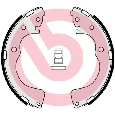 Produktbild von BREMBO Bremsbackensatz Trommelbremse Hinten für MAZDA FAMILIA V (BA) 254mm S 49 525