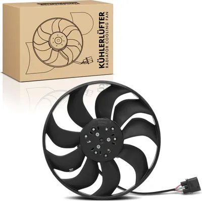 Image de Frankberg 1x Ventilateur de radiateur simple sans cadre de ventilateur de radiateur Porsche 911 991 992 718 982 4.0L