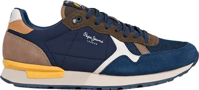 Image de Chaussures de sport Pepe Jeans Brit Essence Bleu UE 44 Hommes Bleu UE 44