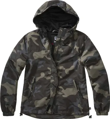 Produktbild von Brandit BD33114 | Ladies Summer Windbreaker Frontzip wasserabweisend - Farbe: darkcamo - Größe: S