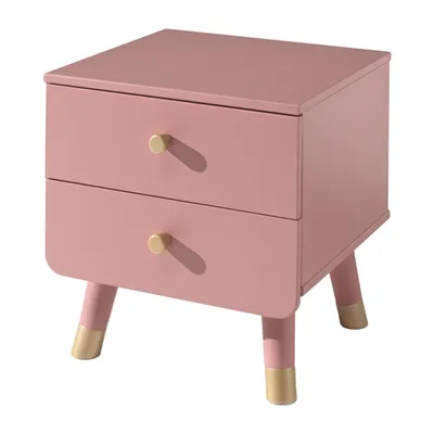 Image de Table de nuit Vipack Billy 2 tiroirs bois Terrarosa