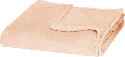 Produktbild von Kuscheldecke 130 x 180 cm Zickzack-Muster gemütliche Wohndecke Überwurf Tagesdecke für Wohnzimmer Schlafzimmer