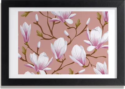 Produktbild von Bild 30x20 MDF-Rahmen, Wandkunst Magnolie