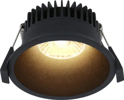 Produktbild von hoftronic LED Einbaustrahler 10W 900lm 2700K IP44 Schwarz
