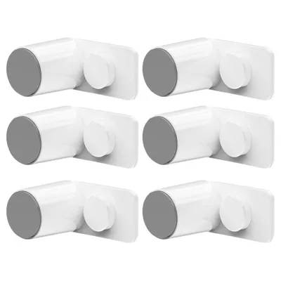 Produktbild von 6 Stück Türklemmenschutz, Türstopper mit 180° drehbarem, selbstklebendem Sockel, Türstopper gegen Einklemmen von Kindern, schützt Finger