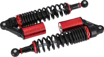 Image de Set : entretoises de performance noir/rouge avec ABE, avec vase d'expansion externe, 360 mm - pour Simson S50, S51, S70