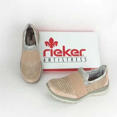Produktbild von Rieker Damen Slipper rosa, memosoft Innensohle 41
