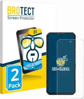 Produktbild von 2x Für Oukitel WP35 5G Schutzfolie BROTECT Displayschutz Display Schutz Folie Klar Transparent