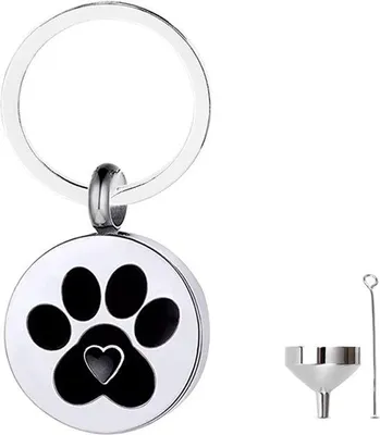 Image de Luxe Urn-Sleutelanger pour chiens - Gedenksieraad mit Asvuller und Opbergzakje - Souvenir pour animaux domestiques