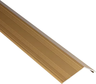 Produktbild von Alu Profil Übergangsschiene Übergangsprofil Laminat matt L270cm 15mm gold