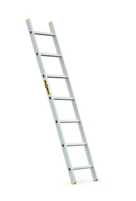 Produktbild von Drabest - Aufstiegsleiter - 7 Sprossen, Tragfähigkeit 150 kg, Aluleiter 1x7 Stufen Professionelle Anlegeleiter