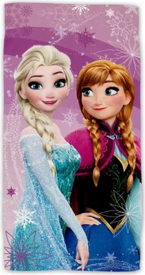 Produktbild von Strandtuch Frozen Elsa und Anna
