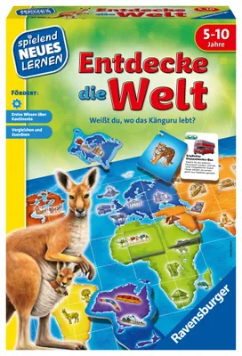 Immagine prodotto di Ravensburger 24990 Ravensburger Entdecke die Welt Brettspiel