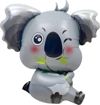 Image de Ballon en plastique animal, ours Koala, env. 93*83 cm