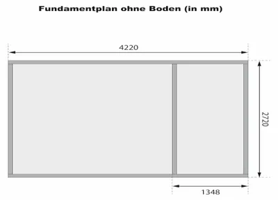 Produktbild von Gartenhaus Zweiraumhaus Schönborn 2 38 mm naturbelassen