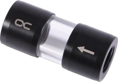 Produktbild von Alphacool 29142, Acetal, Acryl, Schwarz, Transparent, 1/4", Buchse, Buchse, 48 mm