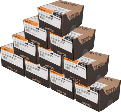 Image de Vis pour coffrage à clins noir Acier inoxydable 410 4 x 50 mm Torx 20 avec encoche de coupe - 2000 pièces